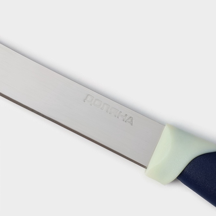 Нож кухонный Доляна «Страйп», лезвие 11,5 см, цвет синий Нож кухонный Доляна «Страйп», лезвие 11,5 см, цвет синий