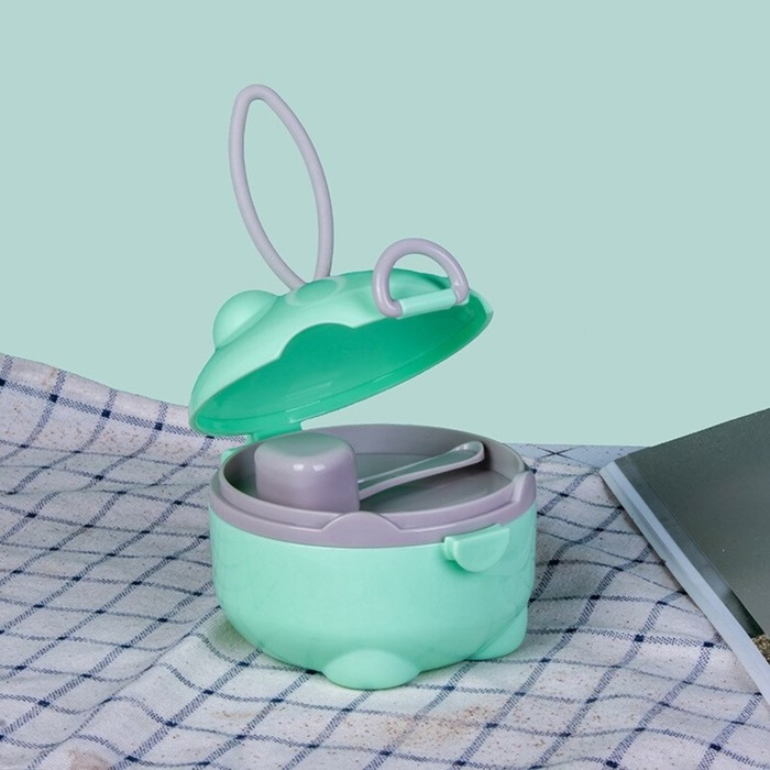 Контейнер для детского питания Мишка 2, 150 мл, цвет бирюзовый Контейнер для детского питания Мишка 2, 150 мл, цвет бирюзовый