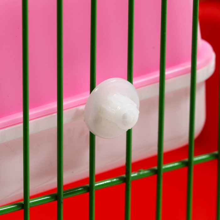 Туалет для грызунов с фигурным входом, 10,4 х 8,3 х 8,6 см, розовый Туалет для грызунов с фигурным входом, 10,4 х 8,3 х 8,6 см, розовый