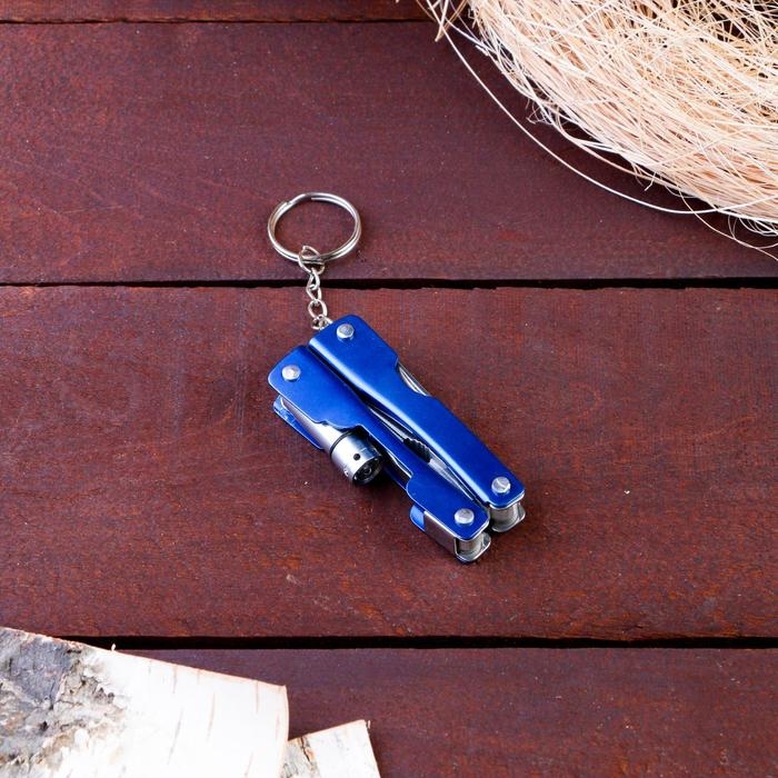 Мультитул 6в1 с фонариком, рукоять глянцевая, Мультитул 6в1 с фонариком, рукоять глянцевая,