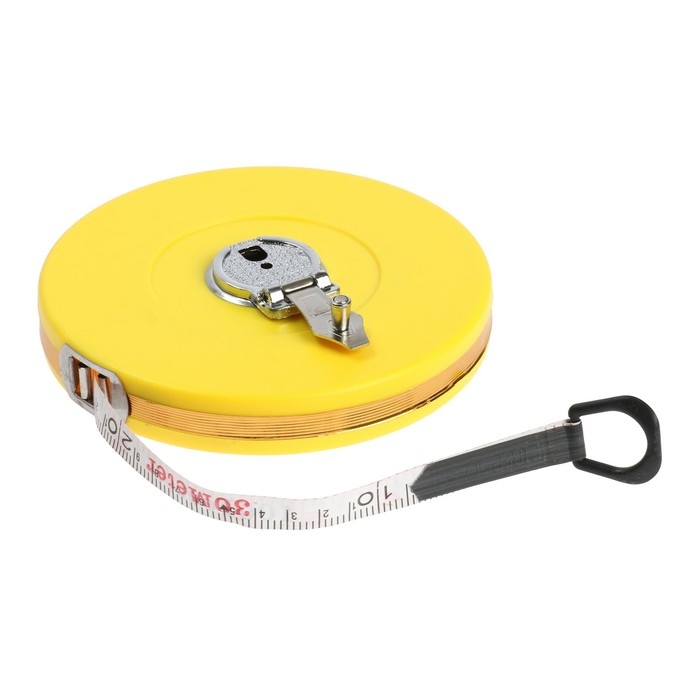 Рулетка геодезическая ТУНДРА, фиберглассовая лента, закрытый корпус, 30 м х 13 мм Рулетка геодезическая ТУНДРА, фиберглассовая лента, закрытый корпус, 30 м х 13 мм