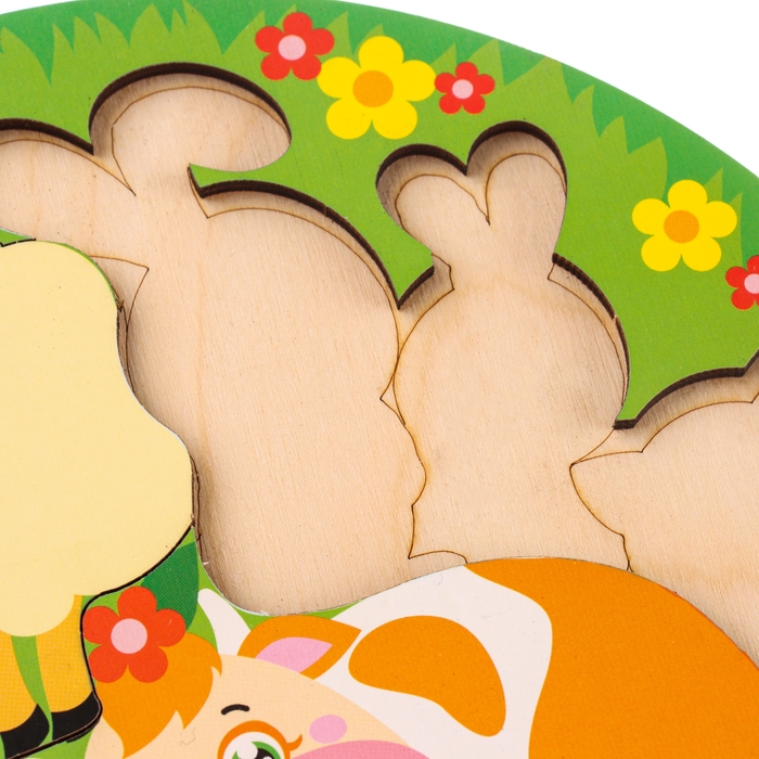 Головоломка логическая «Животные и детёныши», d=20 см Головоломка логическая «Животные и детёныши», d=20 см