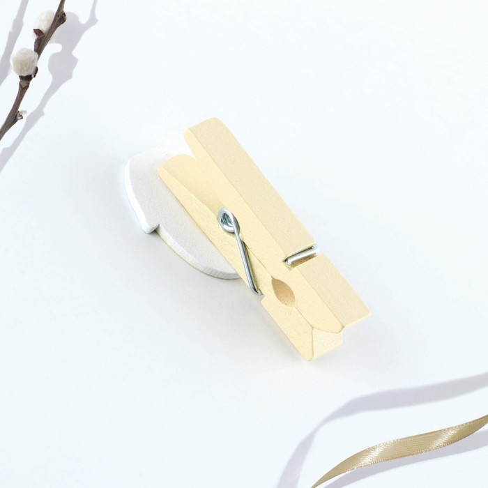 Набор прищепок для украшения вербы &laquo;Со Светлой Пасхой&raquo;, 10 х 12 см.