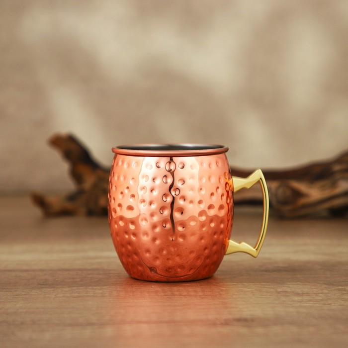 Кружкa из нержавеющей стали «Московский мул», 500 мл, толщинa 0,8 мм, цвет медный Кружкa из нержавеющей стали «Московский мул», 500 мл, толщинa 0,8 мм, цвет медный