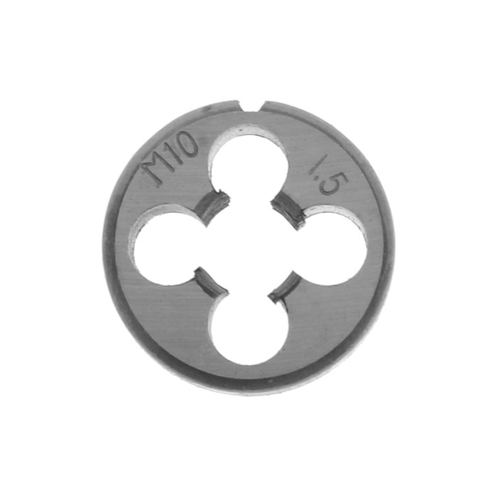 Плашка метрическая ТУНДРА, М10 х 1.5 мм Плашка метрическая ТУНДРА, М10 х 1.5 мм