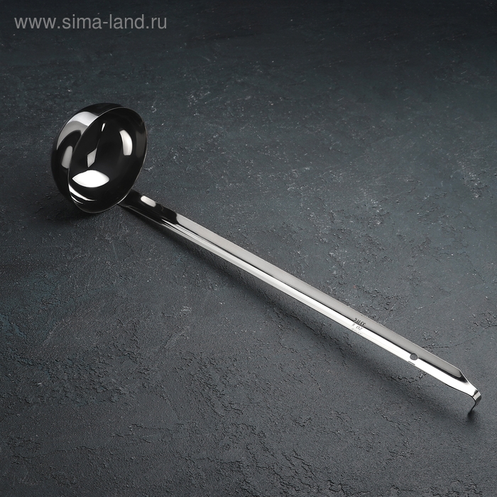 Половник из нержавеющей стали, 240 мл, h=43 см, цвет серебряный Половник из нержавеющей стали, 240 мл, h=43 см, цвет серебряный