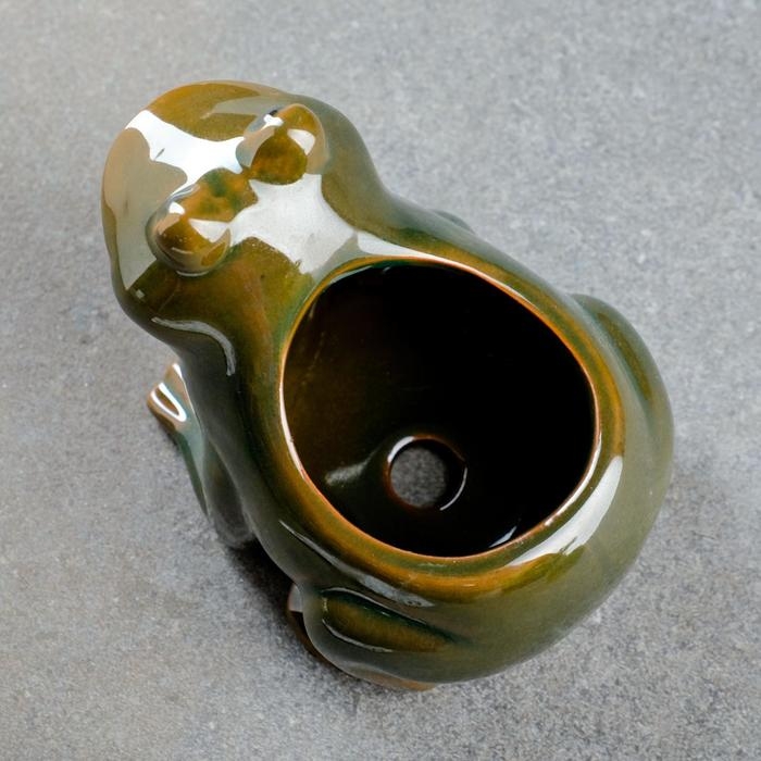 Горшок Горшок "Лягушка" 12х10х9см