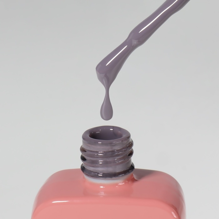 Гель лак для ногтей «SIMPLE», 3-х фазный, 10 мл, LED/UV, цвет серый (115)