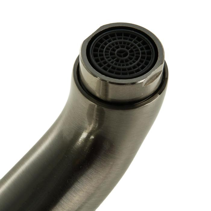 Cмеситель для кухни Accoona A4070A, двухвентильный, с гайкой, латунь, сатин Cмеситель для кухни Accoona A4070A, двухвентильный, с гайкой, латунь, сатин