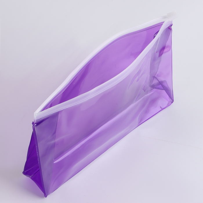 Косметичка с застёжкой зип-лок, цвет фиолетовый Косметичка с застёжкой зип-лок, цвет фиолетовый