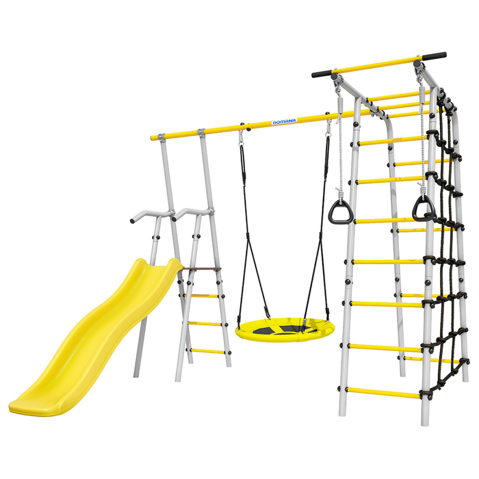 Детский спортивный комплекс уличный «Богатырь», качели гнездо Детский спортивный комплекс уличный «Богатырь», качели гнездо