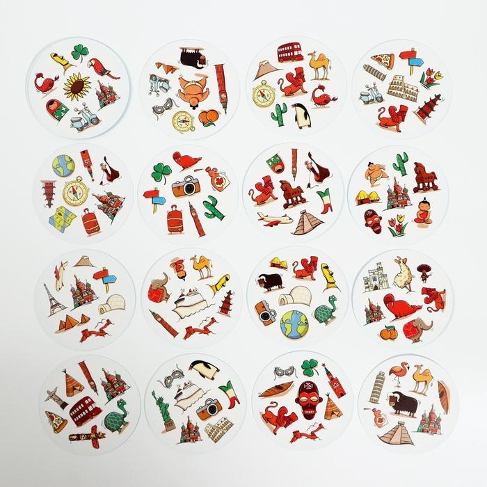 Настольная игра на реакцию и внимание «Дуббль. Вокруг света», 20 карт, 5+ Настольная игра на реакцию и внимание «Дуббль. Вокруг света», 20 карт, 5+