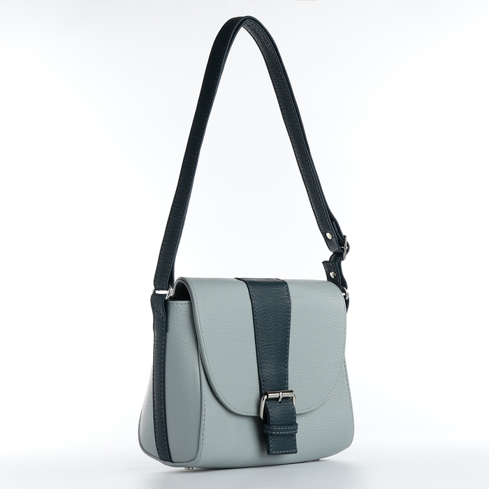 Сумка-мессенджер на клапане, цвет голубой Сумка-мессенджер на клапане, цвет голубой