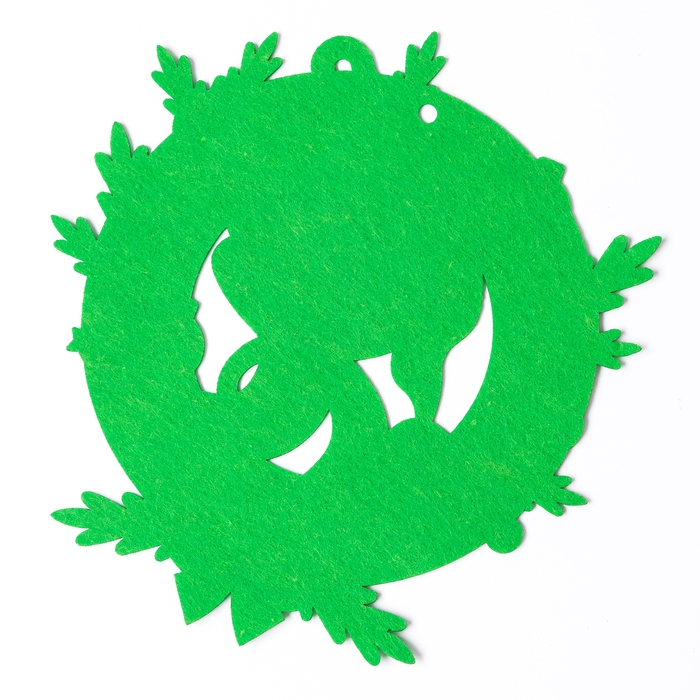 Венок из фетра своими руками на Новый год «Новогодняя Змея», новогодний набор для творчества Венок из фетра своими руками на Новый год «Новогодняя Змея», новогодний набор для творчества