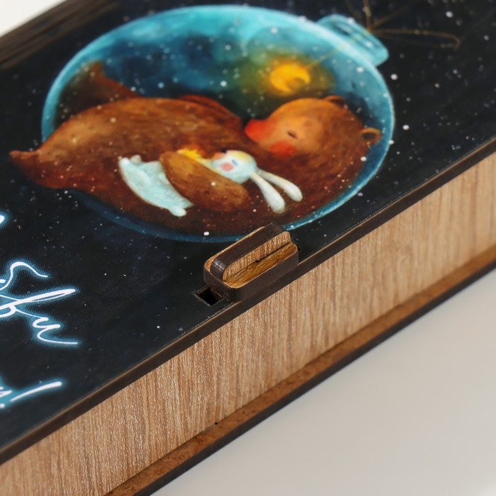 Новогодняя шкатулка  Новогодняя шкатулка "Любви" 17х8,5 см