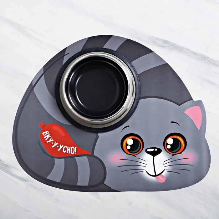 Коврик под миску «Вку-у-усно!» 35х28 см Коврик под миску «Вку-у-усно!» 35х28 см