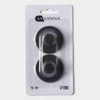 Крючки самоклеющиеся SAVANNA Black Loft, 2 шт, металл, 3×5,2 см, цвет чёрный