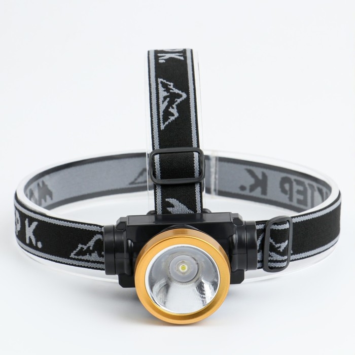 Фонарь налобный аккумуляторный  Фонарь налобный аккумуляторный "Мастер К", 3 режима, от USB, 5 х 7 см