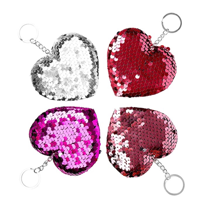 Мягкий брелок-хамелеон «Сердце», цвета МИКС Мягкий брелок-хамелеон «Сердце», цвета МИКС