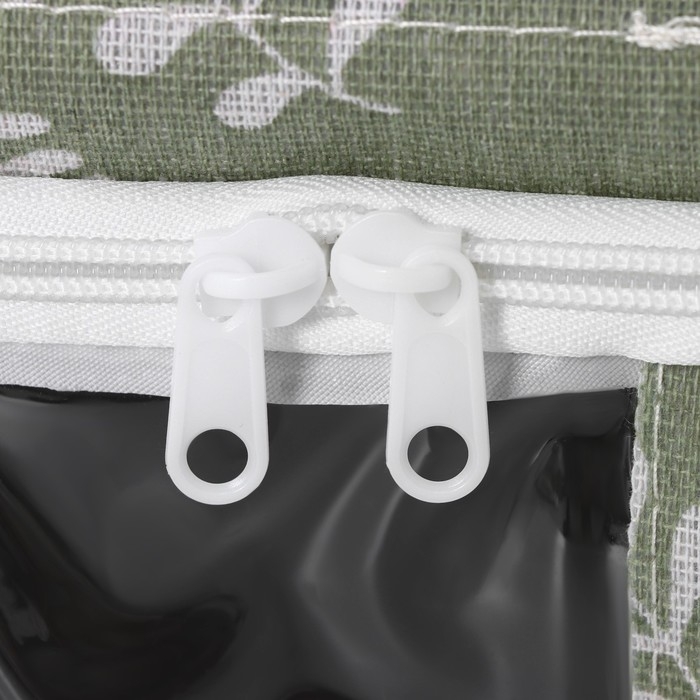 Кофр для хранения вещей Доляна Leaves, 39×29×20 см, 24 литра, цвет зелёный Кофр для хранения вещей Доляна Leaves, 39×29×20 см, 24 литра, цвет зелёный