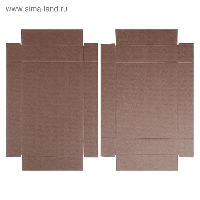 Коробка сборная, без печати. крышка-дно Коробка сборная, без печати. крышка-дно "бурая" без окна 29 х 23,5 х 6 см