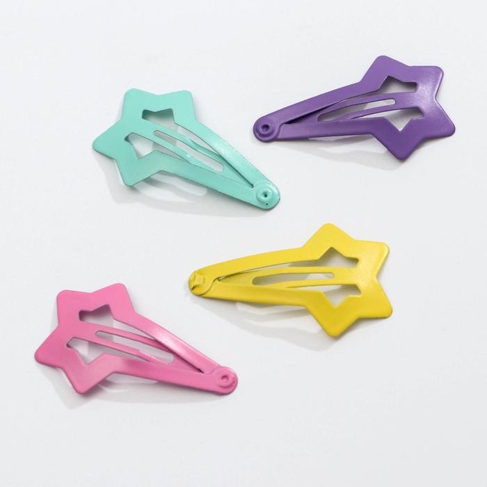 Заколки для волос «Светись, как звезда», 4 шт, 11,8 х 11,6 см Заколки для волос «Светись, как звезда», 4 шт, 11,8 х 11,6 см