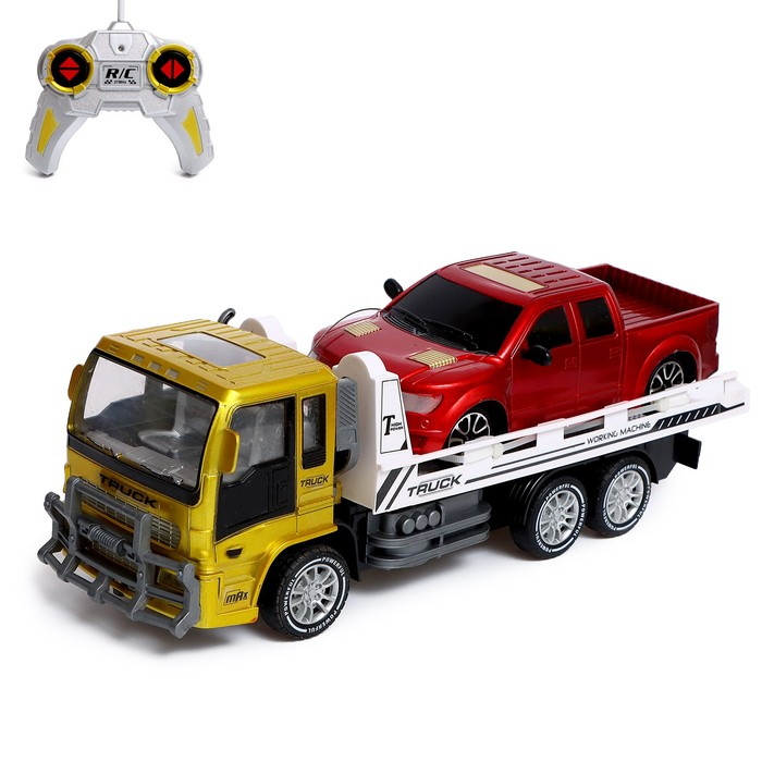 Грузовик радиоуправляемый «Автовоз», с машиной, работает от аккумулятора МИКС Грузовик радиоуправляемый «Автовоз», с машиной, работает от аккумулятора МИКС