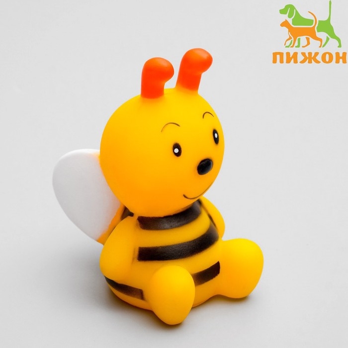 Игрушка пищащая  Игрушка пищащая "Пчёлка" для собак, 8,5 см