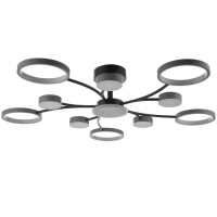 Люстра с ПДУ 2299/11GR LED 216Вт 3000-6000К серый 97х97х18 см BayerLux