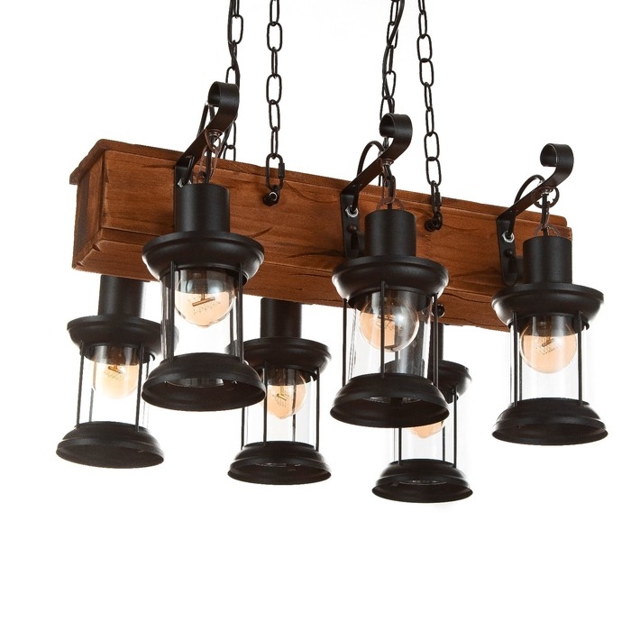 Люстра Люстра "Айварс" 6хЕ27 40Вт черный 55х100 см