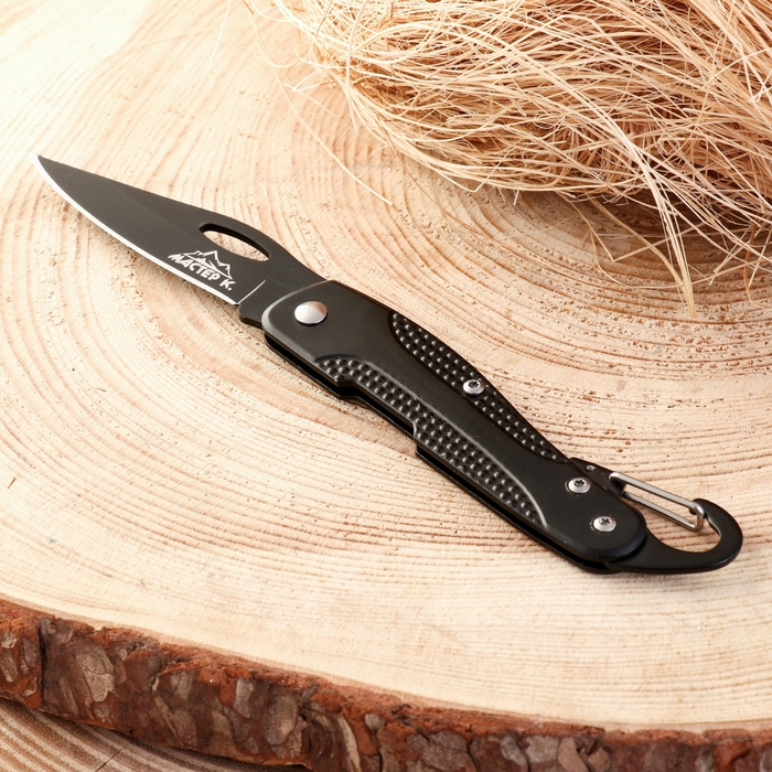 Нож складной Нож складной "Следопыт" 17см, клинок 70мм/2мм, с карабином