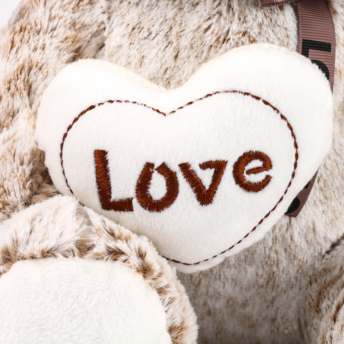 Мягкая игрушка «Мишка с сердечком», 30 см, цвета МИКС
