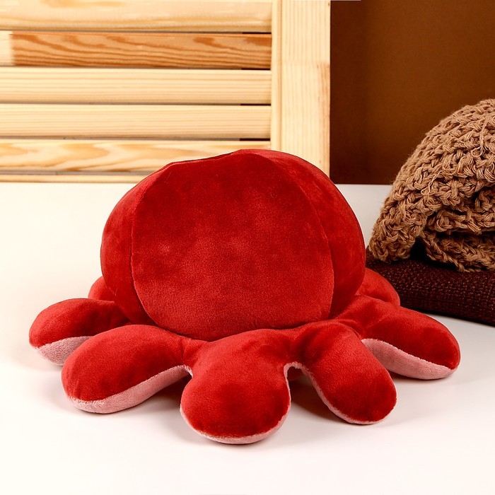 Мягкая игрушка «Осьминог», перевёртыш, цвет МИКС Мягкая игрушка «Осьминог», перевёртыш, цвет МИКС