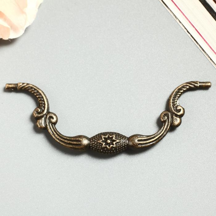 Ручка для шкатулки металл Ручка для шкатулки металл "Антракт" 8,5х2 см