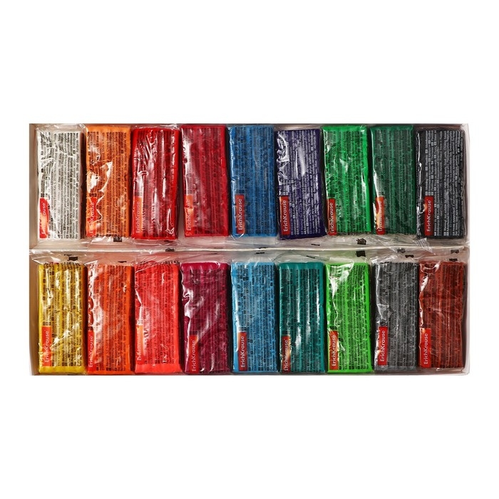 Пластилин 18 цветов, 324 г, ErichKrause Пластилин 18 цветов, 324 г, ErichKrause "Kids Space Animals", со стеком, в картонной упаковке