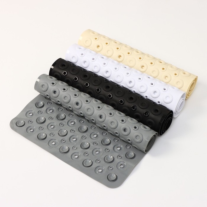 Коврик противоскользящий в ванну на присосках Доляна «Массажный», 37×67 см, цвет МИКС Коврик противоскользящий в ванну на присосках Доляна «Массажный», 37×67 см, цвет МИКС