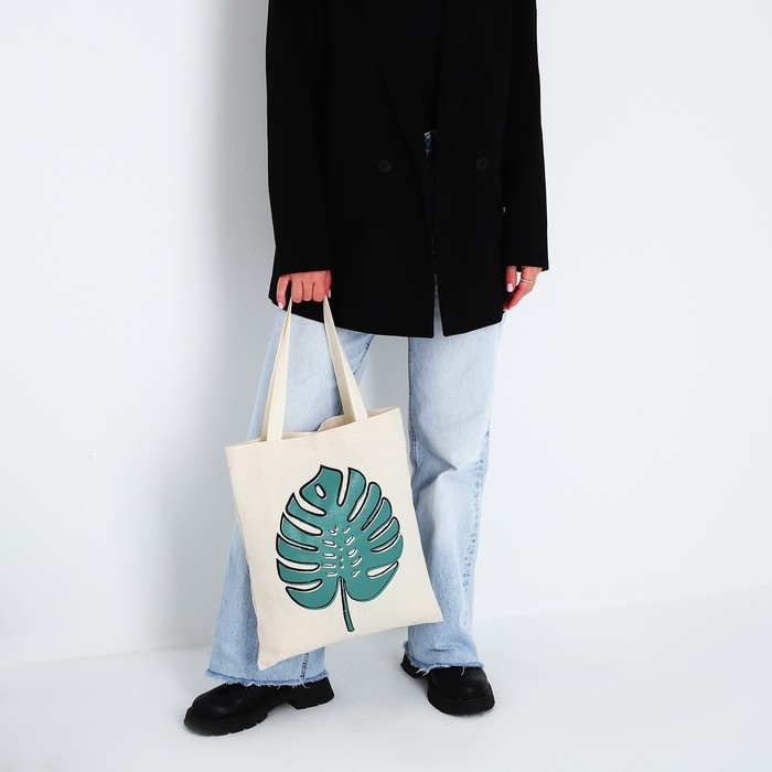 Сумка - шопер «Лист» 35 х 0,5 х 40 см, отд без молнии, без подклада Сумка - шопер «Лист» 35 х 0,5 х 40 см, отд без молнии, без подклада