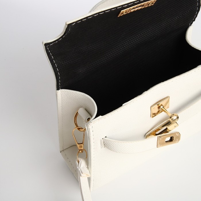 Сумка женская-мессенджер, цвет белый 19*13*7 см Сумка женская-мессенджер, цвет белый 19*13*7 см