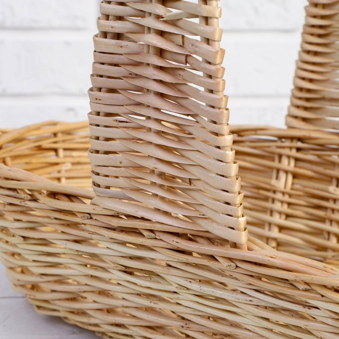 Корзина продуктовая, 45×23×10/35 см, ручное плетение, ива Корзина продуктовая, 45×23×10/35 см, ручное плетение, ива