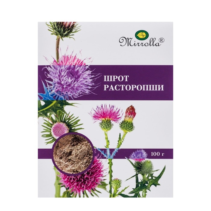 Шрот расторопши Mirrolla, 100 г Шрот расторопши Mirrolla, 100 г