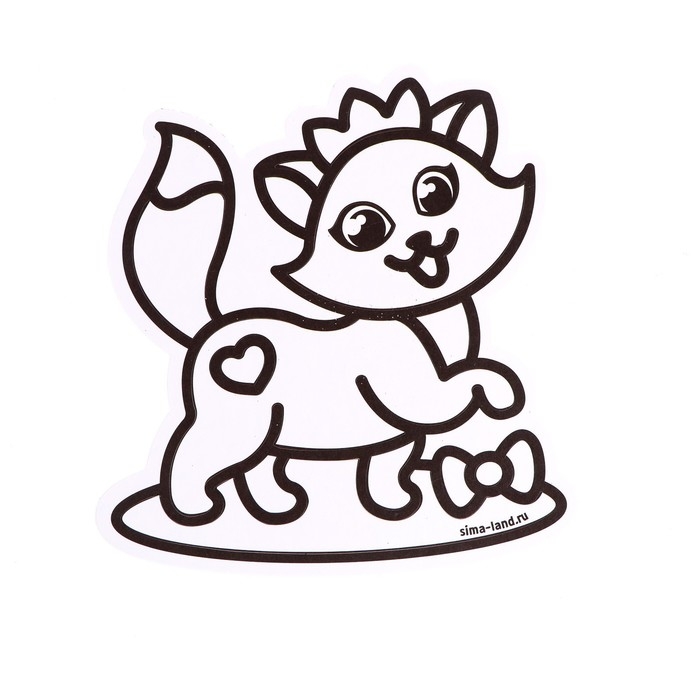 Фреска форменная с блёстками «Кошечка» Фреска форменная с блёстками «Кошечка»