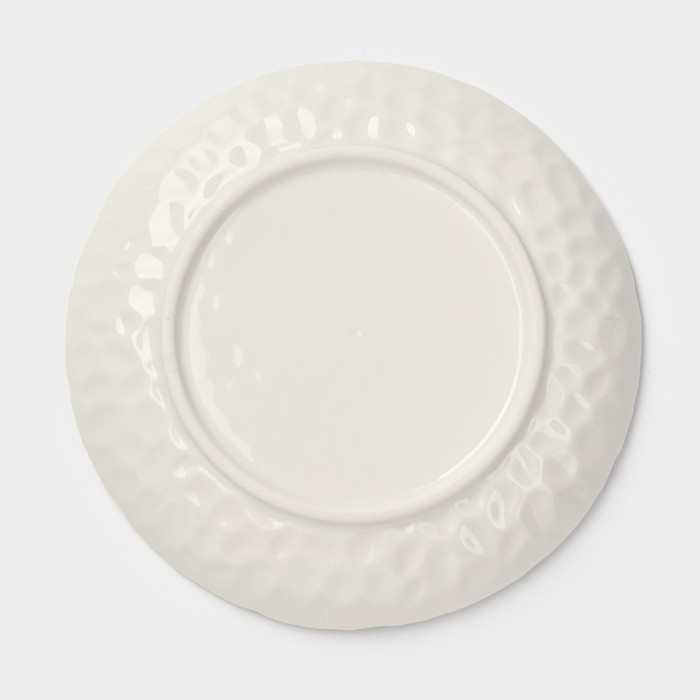 Тарелка керамическая пирожковая «Воздушность», d=15 см, цвет белый Тарелка керамическая пирожковая «Воздушность», d=15 см, цвет белый