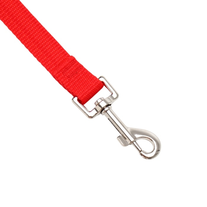 Поводок 120 х 2 см, полиэстер, красный Поводок 120 х 2 см, полиэстер, красный