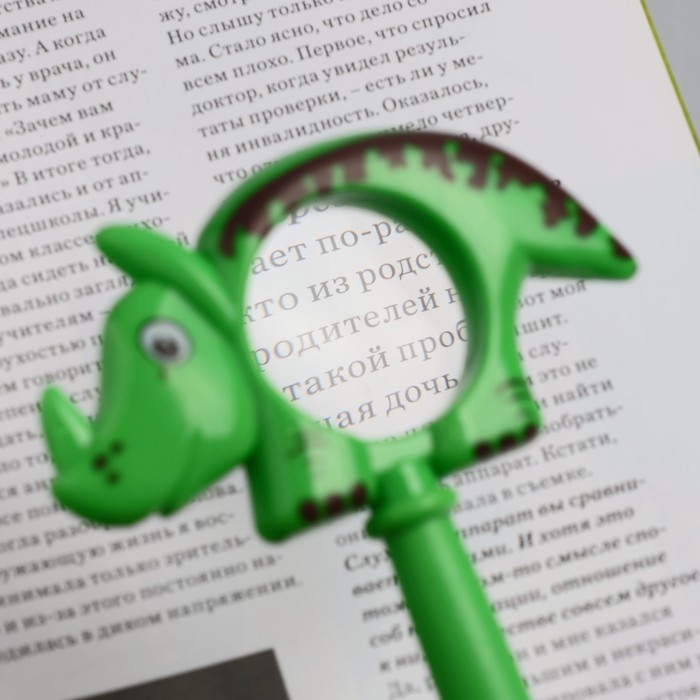 Лупа детская Животные, линза 35мм, микс Лупа детская Животные, линза 35мм, микс