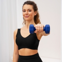 Гантель неопреновая ONLITOP, 2,5 кг, цвета МИКС