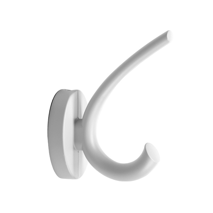 Крючок мебельный CAPPIO USUAL, двухрожковый, лунный серый Крючок мебельный CAPPIO USUAL, двухрожковый, лунный серый