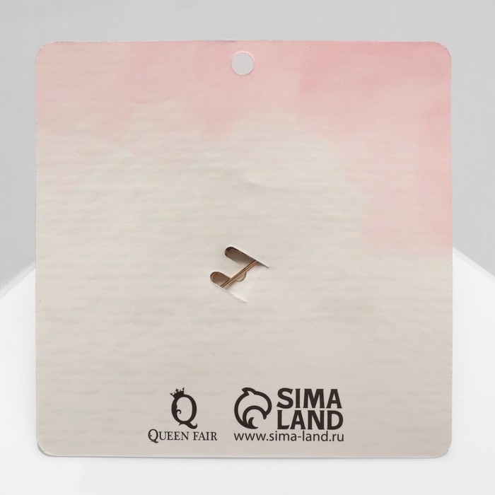 Брошь &laquo;Цветок&raquo; нежность, розово-зелёный в золоте