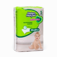 Детские пелёнки Helen Harper Soft&Dry, размер 40х60, 5 шт.