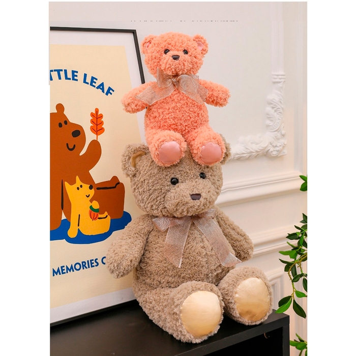 Мягкая игрушка Мягкая игрушка "Медведь" с бантиком, 90 см, цвет коричневый