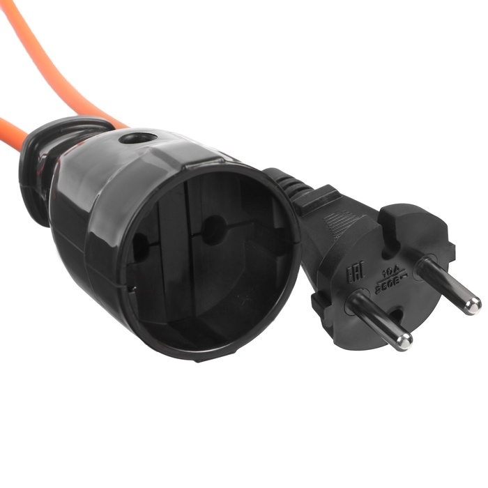 Удлинитель на рамке Luazon Lighting ECO, 1 розетка,ПВС 2х0.75, 6 А, 1300 Вт, IP 20, 50м, Оранжевый Удлинитель на рамке Luazon Lighting ECO, 1 розетка,ПВС 2х0.75, 6 А, 1300 Вт, IP 20, 50м, Оранжевый